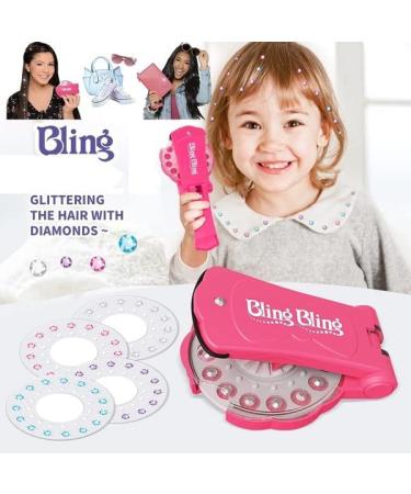 Bedazzle your Hair with Glam Collection Deluxe Set - Hair Bedazzler Kit with Rhinestones - Includes Styling Tool & 180 Gems - Perfect Gift for Girls - Pink - Buy Online on GoSupps.com