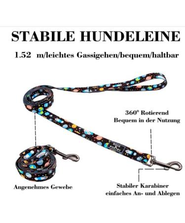 Cosyhome London Dog Harness Leash Set Breathable Adjustable Dog Lead and Harness No Pull Small Medium Large dog(black and white grids M) m Black and white grids - Buy Online on GoSupps.com