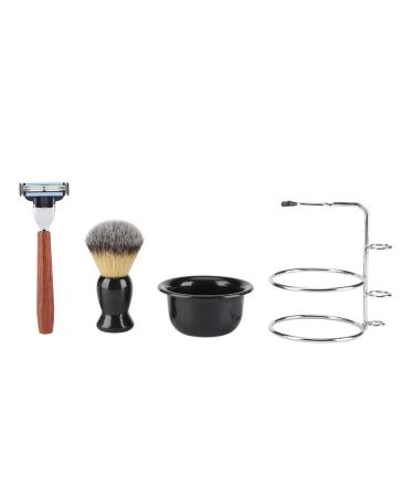 Premium 4-Piece Wet Shaving Set for Men | Antique Shaving Brush & Gift Set | Perfect for Smooth Shaving Experience - Buy Online on GoSupps.com