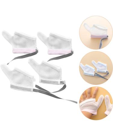 Healifty Adjustable Baby Thumb Brace Gloves - 2 Pairs Infant Anti-Sucking Mittens - Thumb Splint for Kids - Pink Black 12x7.5x0.5cm - Buy Online on GoSupps.com