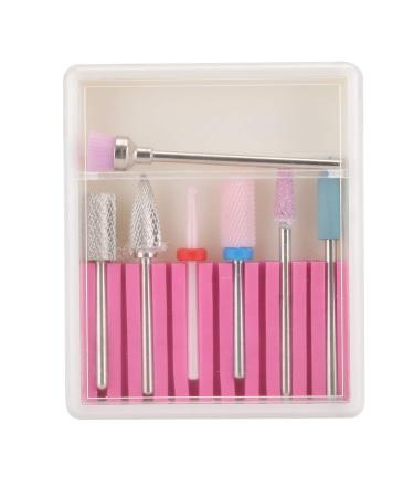 Nail Drill Kit Nail Grinding Head with Storage Box for Dead Skin Removal Grinding Polishing Head Set(GH-07)