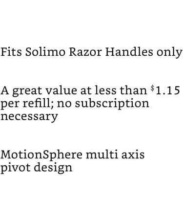 Solimo Men's Razor Refills 12-Pack + MotionSphere Razor with Dual Lubrication - 2-Pack - Buy Online on GoSupps.com