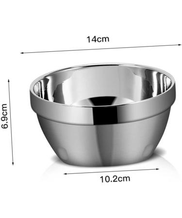 Zerodeko 2pcs Bowl Serving Kids Cutlery Baking Sauce Container Dessert Dish Stainless Steel Child Tableware 12X12X6CMx2pcs Silverx2pcs - Buy Online on GoSupps.com