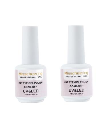 NOLITOY 2 Pcs Nail Gel Polish Cat Eye Nail Polish Gel Manicure Accessories Cat Eye Gel