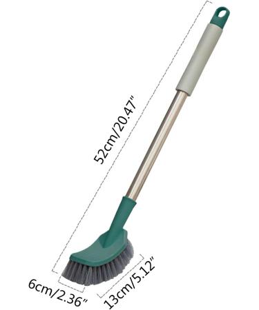 Bathroom Toilet Bowl Brush with Plastic Long Antislip Handle Curved Angled Cleaner Wall Hanging Scrubber Deep Cleaning Tool Household Gadget Deep Cleaning Brush Set Yellow - Buy Online on GoSupps.com