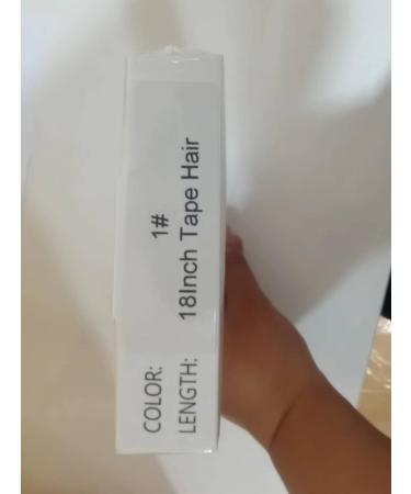 Yilite Jet Black Tape Extensions - 45cm Real Hair 20 Pieces 50g Silky Straight Skin Weft - Invisible and Natural Look - Buy Online on GoSupps.com