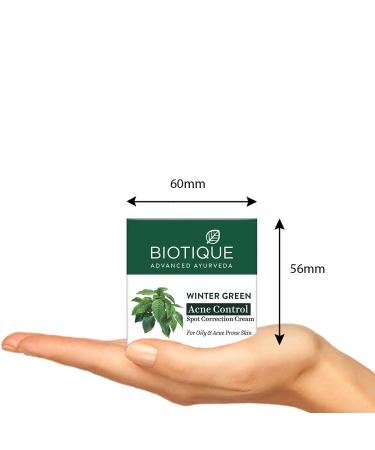 Buy Biotique Bio Winter Green Spot Correcting Anti-Acne Cream - 15 gm | Fast International Shipping - Buy Online on GoSupps.com