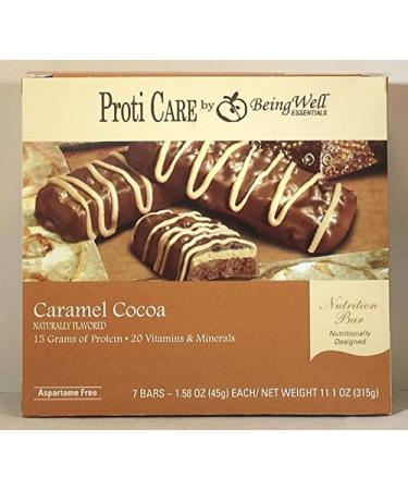 Proti Care Protein Bars - 15grams Protein - 7 Servings (Caramel Cocoa)