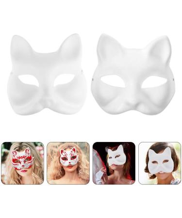 Buy Holidyoyo 10-Piece Cat & Fox Masks - DIY Blank Animal Masks for Cosplay & Parties - International Shipping Available - Buy Online on GoSupps.com