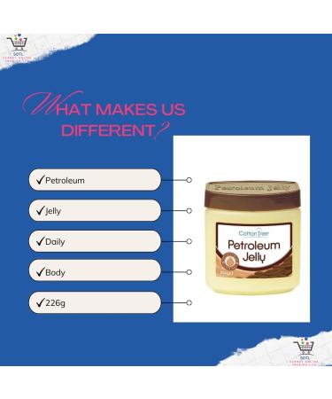 Sotl Cotton Tree Jumbo Petroleum Gel with Cocoa Butter Deeply Moisturizing Multi-Use for Dry Skin Cracked Heels & Lip Care 8 oz - Buy Online on GoSupps.com