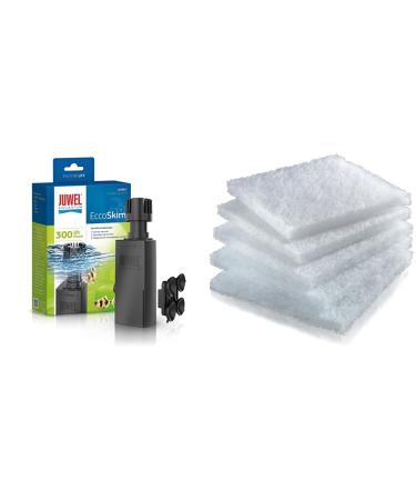 Juwel Aquarium 87025 EccoSkim - Surface skimmer & 88049 BioPad filter wool M (Compact) Bundle with BioPad filter wool M