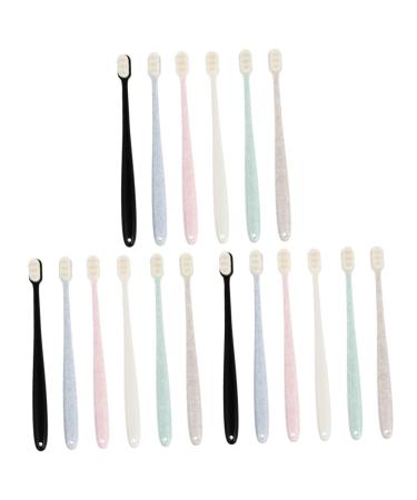 FRCOLOR 18 pcs toothbrush dental floss for children adult tooth wavy style protect protective tent bath set cleaning brush bristles tooth cleaning bulk captivity pregnant woman pp