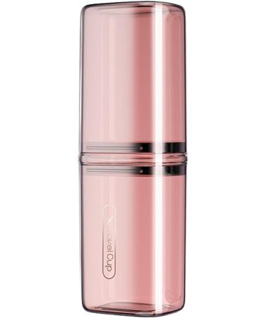 Travel Toothbrush Box & Holder | Portable Organizer for Camping & Outdoors - Pink - Buy Online on GoSupps.com