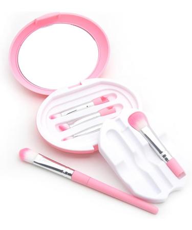 Outanaya 1 Set 5 Pcs Eye Brush Cosmetic Tool Essential Kit for Daily Eye Makeup Beauty Kit Makeup Brush Pink - Buy Online on GoSupps.com