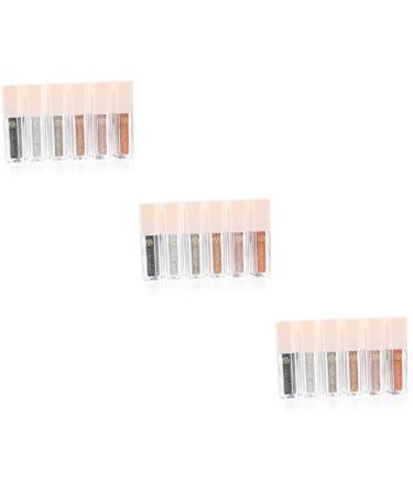 Beavorty Make Up Accessories 18 Pcs Eye Shadow Set Eyeshadow Metallic Eye Shadow Liquid Eye Shadow Pearlescent Accessories Miss 1 count (Pack of 1) As Shownx3pcs