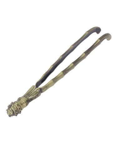 Cup pick tweezers easy cleaning fine processing portable stable clamping pliers for tea cups for household use (bronze color)
