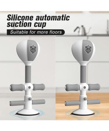 Punching Bag with Suction Cup | 2in1 Sit-up Aids & Stress Buster | White, Ideal for Office or Gym | Kids & Adults Training - Buy Online on GoSupps.com
