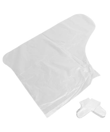 100 Pack Moisturizing Beauty Foot Masks - Plastic Spa & Pedicure Covers for Skin Care - Buy Online on GoSupps.com