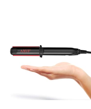 AXUF Mini Flat Iron, 2 in 1 Straightens & Curls Small Hair Straightener, 3/4 Inch Travel Flat Iron for Short Hair