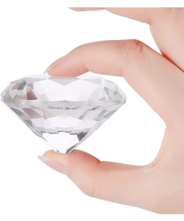 Nail Art Display Diamond 2 Colors Glass Crystal Base Shiny Decoration Manicure Accessories Display Tools for Hand Model Shoot Ornament(60MM White) - Buy Online on GoSupps.com