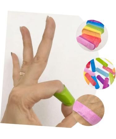 FRCOLOR 100pcs Breathable Finger Wound Care Patches - Comfortable First Aid Supplies - Random Colors 7.2x1.9cm - Buy Online on GoSupps.com