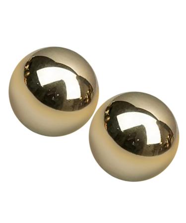 Kombiuda 2 pieces brass gymnasium ball hand massage balls Small smooth balls small ball hand bales Massageball Hand training balls portable handballs practical massage balls