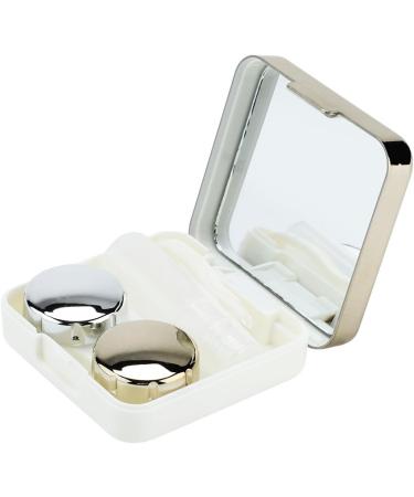Buy Cute Gold Contact Lens Container Kit Set | Reflective Cover Travel Case | International Shipping Available - Buy Online on GoSupps.com