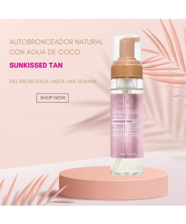 NATURAL FOAM SELF-TANNER WITH COCONUT WATER natural tan up to 1 week 200ml MOI SUNCARE - Buy Online on GoSupps.com