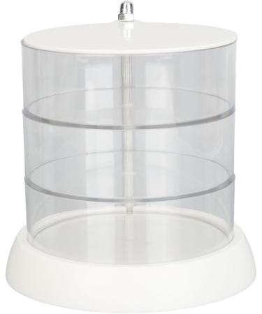 Rotation Design 3 Layers Makeup Holder Box Transparent Jewelry Organizer. Perfect for Sponge Headbands Bows Hair Clips. Firm PET Material for Long Lasting Use - Buy Online on GoSupps.com