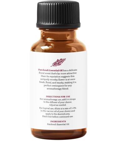 Patchouli Essential Oil - 100% Pure & Certified | Essential Delights (1 oz) - Buy Now for Aromatherapy & Wellness - Buy Online on GoSupps.com