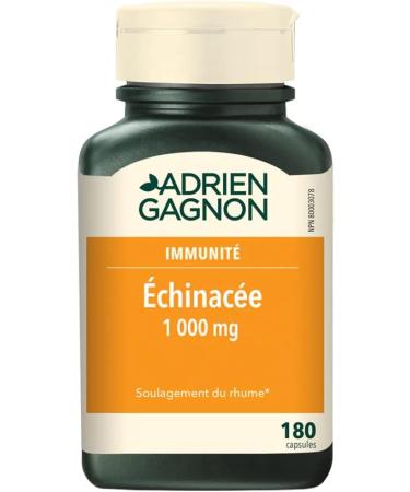 Adrien Gagnon - Echinacea 1000 mg - Relieves Cold Symptoms and Sore Throats - (180 caps) - Buy Online on GoSupps.com