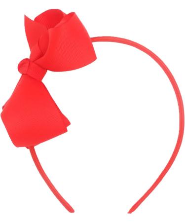 2 Pieces Red 4 Inch Bow Headband Grosgrain Ribbon Headbands With Bows For Girls Bulging Bows - Buy Online on GoSupps.com
