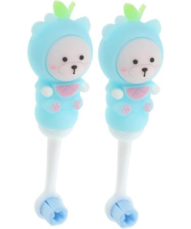 Healeved 8 STK Children's Toothbrush - Soft Bristles Travel-Friendly Bulk Pack for Toddlers & Newborns | Fun Bear Design - Buy Online on GoSupps.com