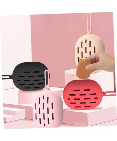 DOITOOL Beauty Powder Puff Make up Sponge Storage Container Mini Containers Mini Makeup Kit Mini Powder Puff Silicone Container Makeup Supply Holder Makeup Egg Dust-proof Travel Silica Gel - Buy Online on GoSupps.com