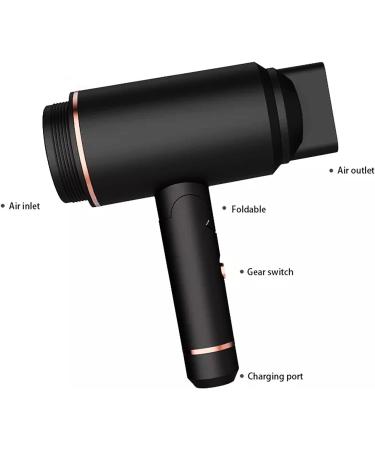 WTTTTW Foldable Cordless Hair Dryer 5000mAh Battery Operated Hair Dryers Rechargeable Cordless Hair Dryer Portable Travel Blow Dryer Gifts for Women/Mom/Girls - Buy Online on GoSupps.com