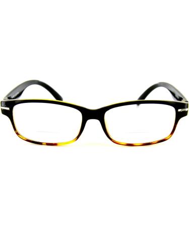 Men's Excursion Italian Retro Square Bifocal Reading Glasses - Tortoise +2.25 | International Shipping Available - Buy Online on GoSupps.com