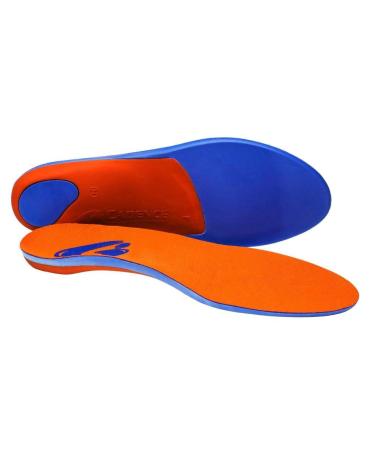 Cadence Insoles Orthotic Shoe Insoles ((F) Men 9.5-10.5, Women 10.5-11.5, Orange) Men 9.5-10.5, Women 10.5-11.5 Orange