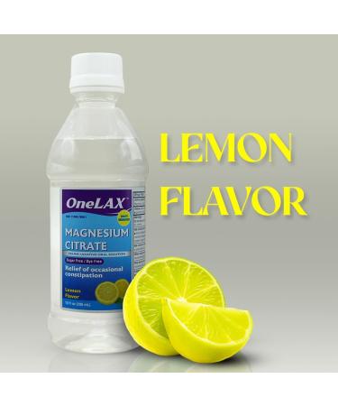 Magnesium Citrate Oral Solution Saline Laxative Natural Lemon Flavor Fast-Acting Gentle Laxative for Regularity & Constipation Relief Digestive Health. Sugar-Free Dye-Free OneLAX 10 fl oz (296 mL) - Buy Online on GoSupps.com