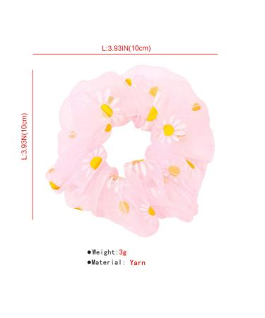 7pcs Elastic Hair Ties & Bobbles - Organza Rings for Women & Kids | Summer Pool Party & Spa Accessories (Mixed Colors) - Buy Online on GoSupps.com