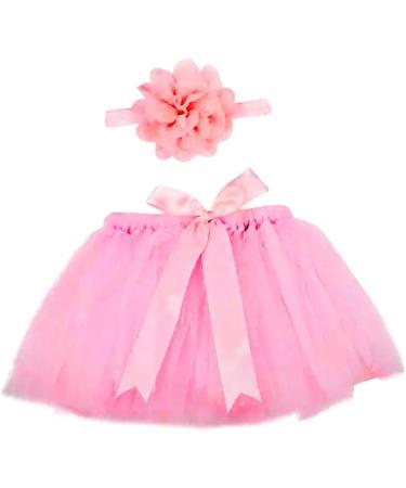 Desenda Pink Newborn Photography Props Princess Skirt and Headband Set (0-4 Months) - Buy Online on GoSupps.com