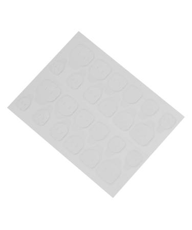 Beatifufu 20 Sheets Double Sided Adhesive Nail Stickers Transparent Tape Nail Decals for Nail Art Clear Tape Clear Double Sided Tape Double Sided Tape Clear Gummed Paper 8x6cm Transparent