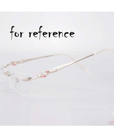 RiJpex Glasses Leg & Ear Hook Holder - White Replacement Temples for Women - Rimless Metal Eyeglass Accessories - Buy Online on GoSupps.com