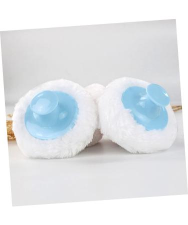 4pcs Healeved Foundation Short Blender & Round Soft Plush Flour Pads - Pink Face & Body Puff Set - Buy Online on GoSupps.com