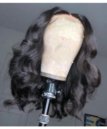Swetcurly 16 Inch Short Bob Lace Front Wig - Glueless Natural Wave Synthetic Hair for Black Women - Buy Online on GoSupps.com