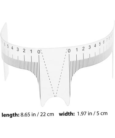 BIUDECO 10pcs Eyebrow Design Ruler Brow Ruler Sticker Eyebrow Tracer Measuring Ruler White Cosmetic Plastic - Buy Online on GoSupps.com