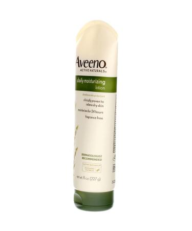 Aveeno Daily Moisturizing Body Lotion with Soothing Oat, Rich Emollients - 8 fl. oz (Pack of 2) - Buy Online on GoSupps.com