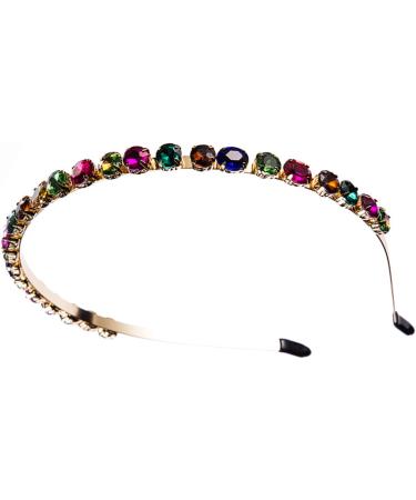 Crystal Rhinestone Headbands Sparkle Silver Diamond Headband Vintage Princess Party Headpiece for Birthday Wedding Bridal Tiara Daily Wear (crystalColorA3) - Buy Online on GoSupps.com