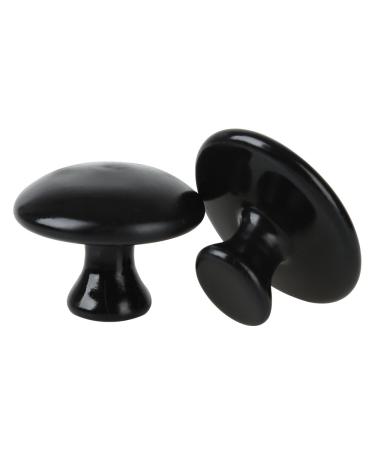 Windfulogo 2 Pcs Mushroom Shaped Massage Stones Natural Bian Stone Hot Rock for Spa Massage