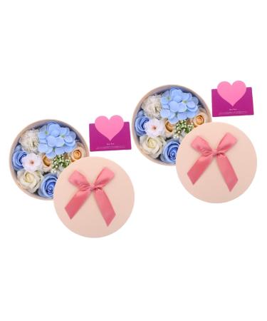 minkissy 2 Boxes Preserved Decoration Flora Scented Soap Rose Scented Carnation Rose Scented Soap Mom Flowers Soap Wedding Favors Wedding Soap Mother Christmas