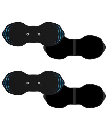 Wireless Tens Unit Electrode Pads 4 Pack - 7.14 in" x 2.9 in" Premium Quality Tens Unit Replacement Pads - Standard 3.5mm Snap-on Connectors Tens Unit Pads - Compatible with Most Tens Unit
